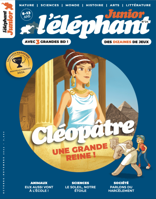 Couverture l'éléphant junior n°24_Cléopâtre